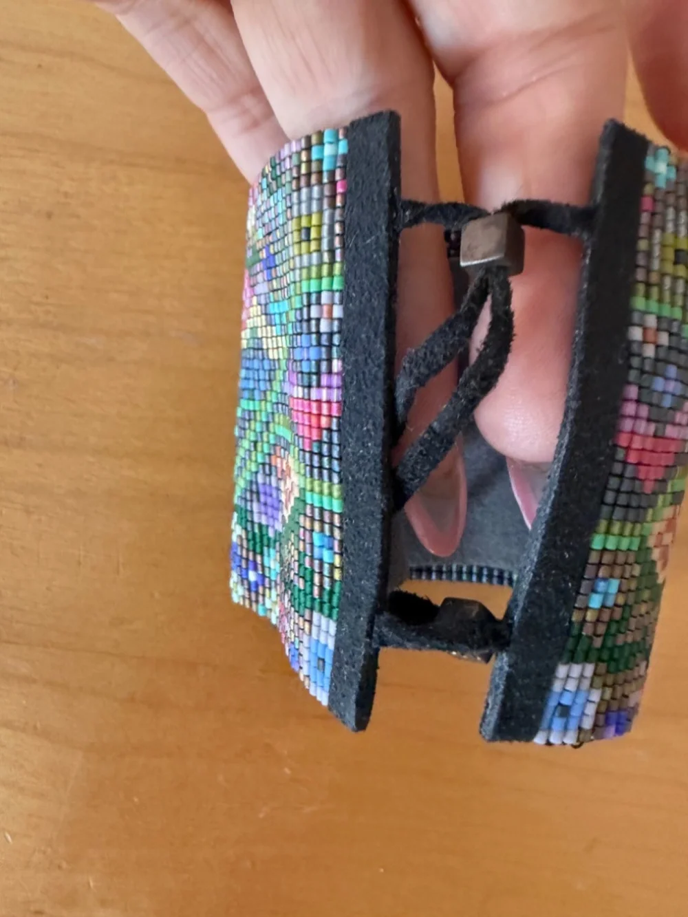 Julie Rofman hanwoven beaded cuff bracelet